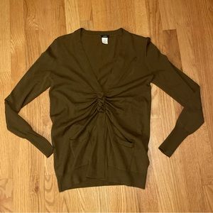 J.Crew Brown Synched Waist Merino Wool Size XS Women’s Cardigan